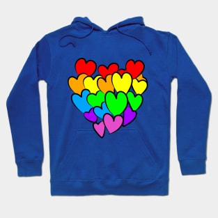 Rainbow hearts Hoodie